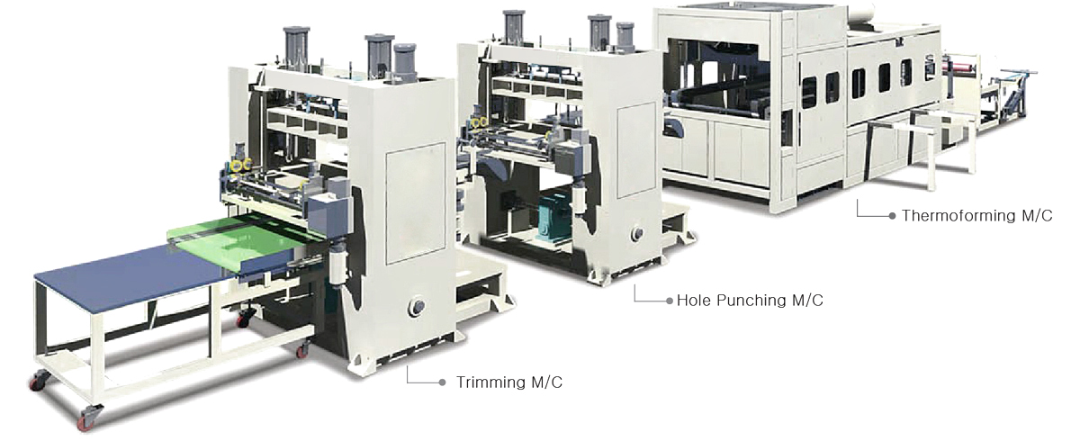 Trimming M/C , Hole Punching M/C , Thermoforming M/C